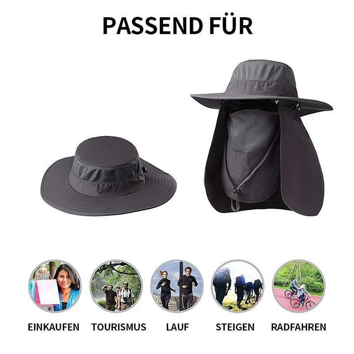 Lisslune | OUTDOOR SUN HAT - (moldable, crushable, foldable, extremely wind-resistant)