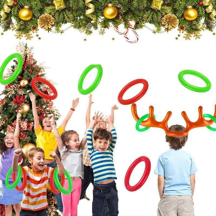 Lisslune | Inflatable Reindeer Antler Ring Toss Game Set