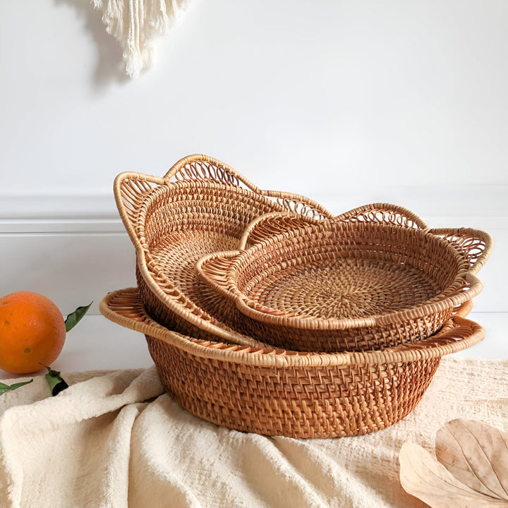Lisslune | Handwoven Rattan Floral Basket