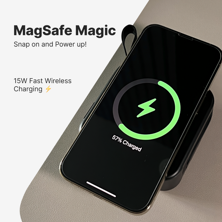 Lisslune | 5-in-1 Wall Charger with Wireless Charging Pad and Power Bank - All-in-One Charging Solution