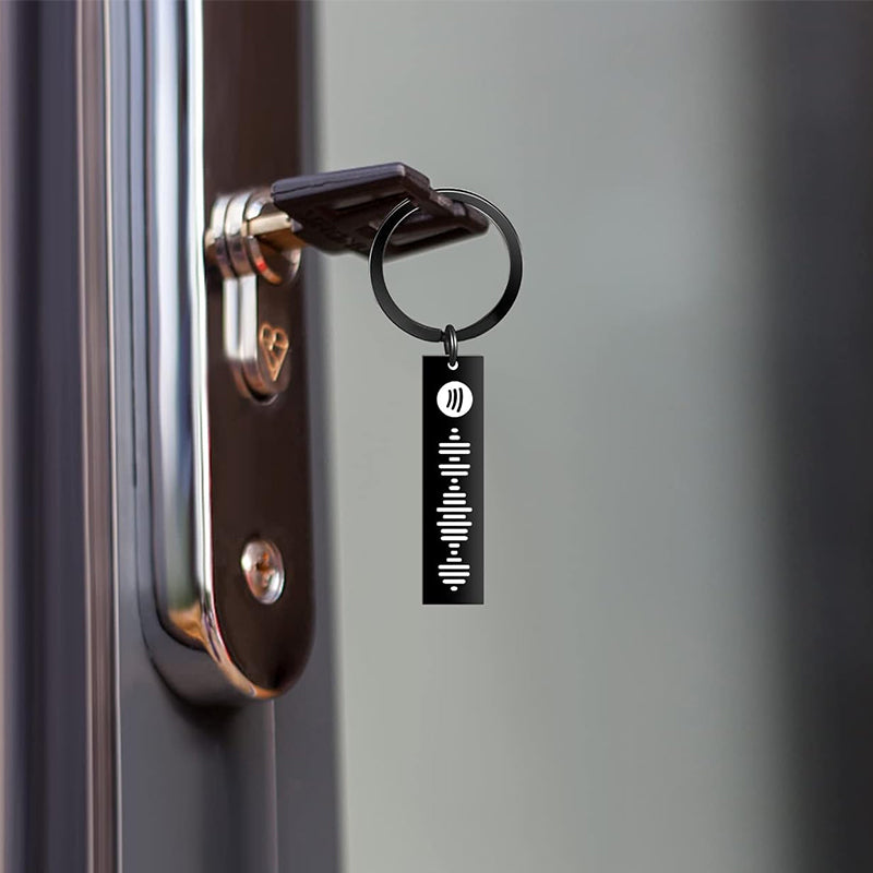 Lisslune | Music Code Plaque Keychain