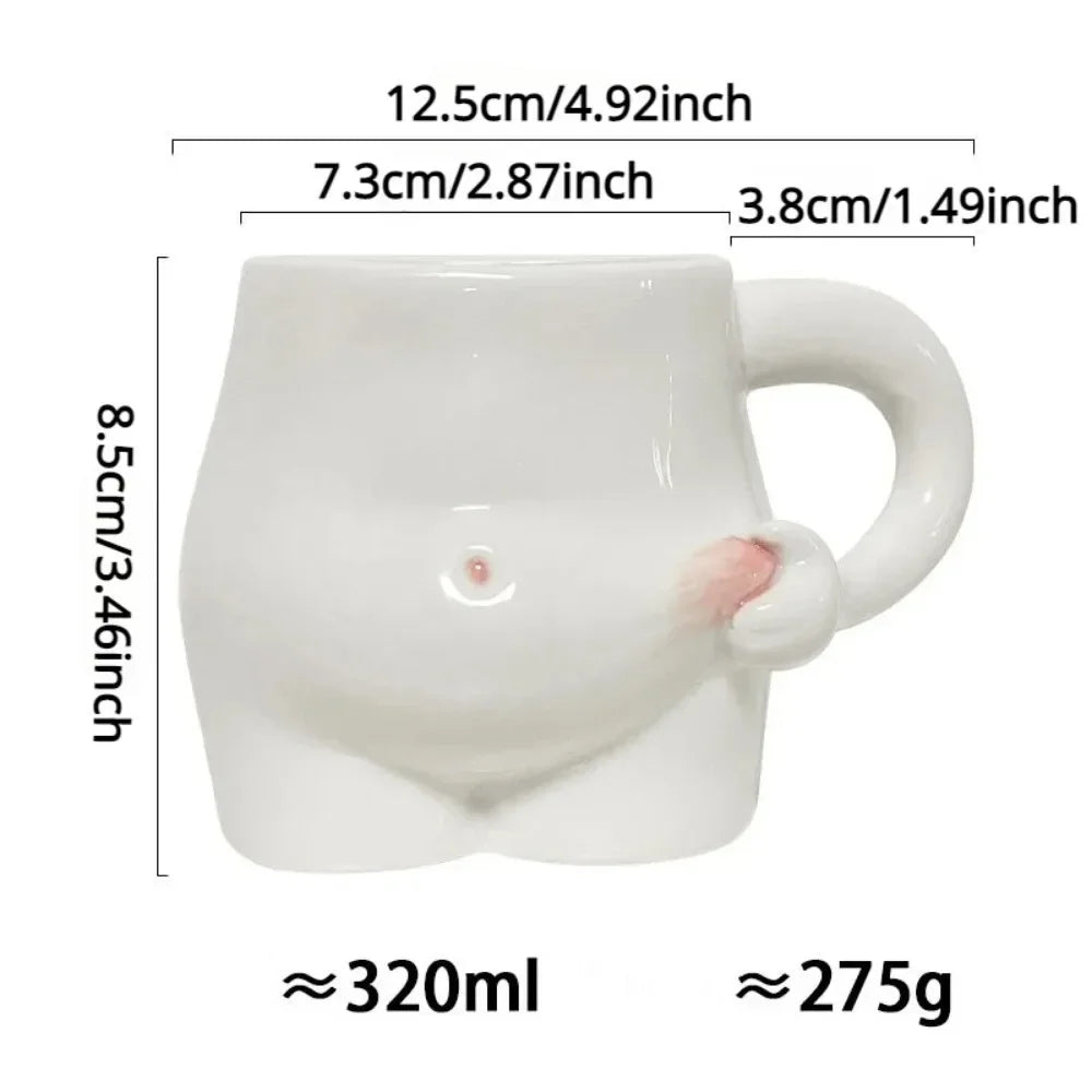 Lisslune | Big Belly Fat Ceramic Coffee Mug