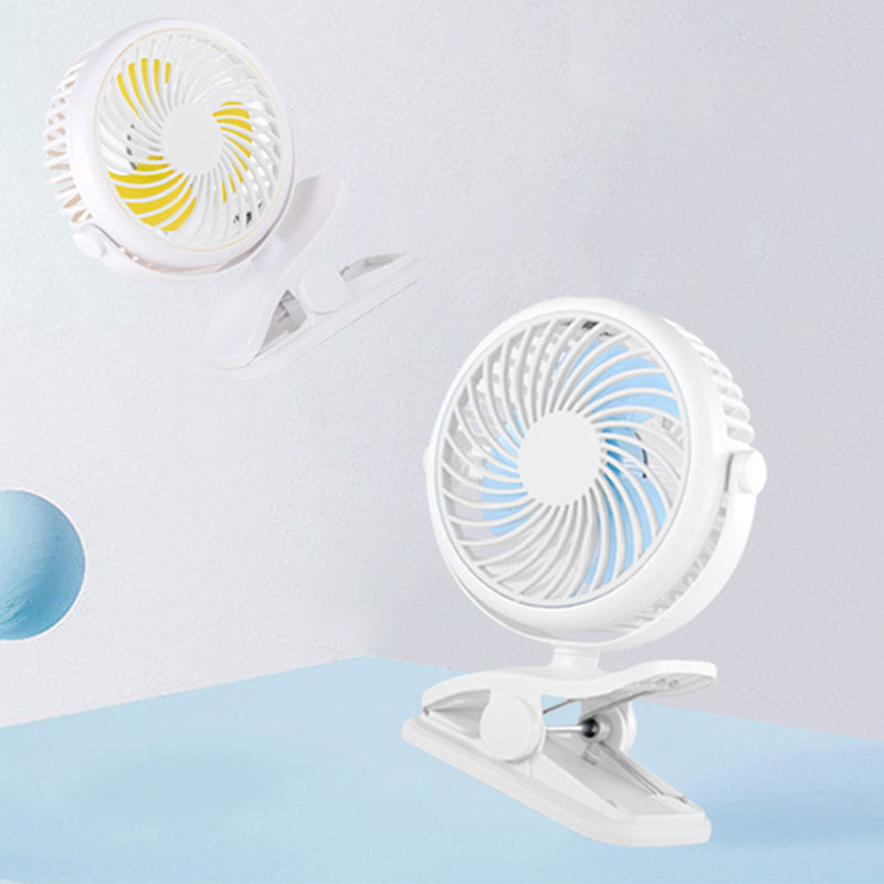 Lisslune | Portable Clamp Fan with 360° Rotation – USB & Rechargeable Battery