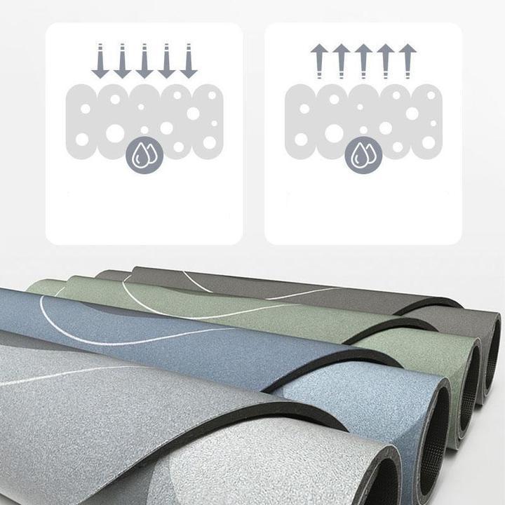 Lisslune | Absorbent Microfiber Bath Mat | Quick-Dry Soft Bathroom Rug for Shower & Bath Use