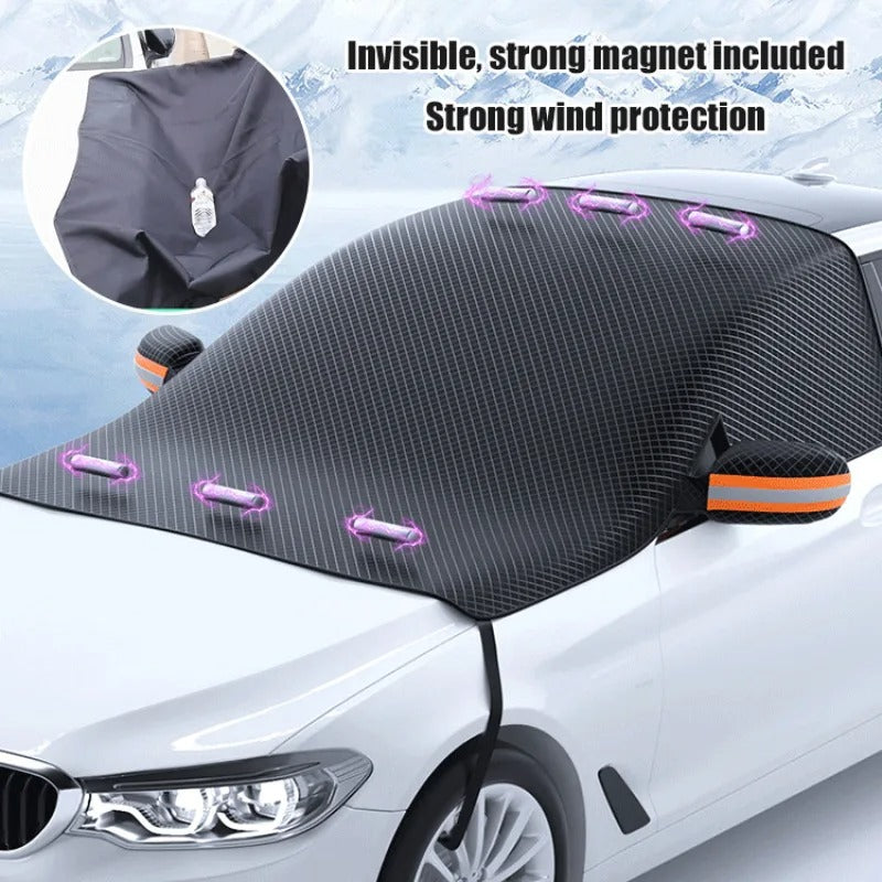Lisslune | Magnetic Car Windshield Snow and Sun Protection Cover – Durable and Compact