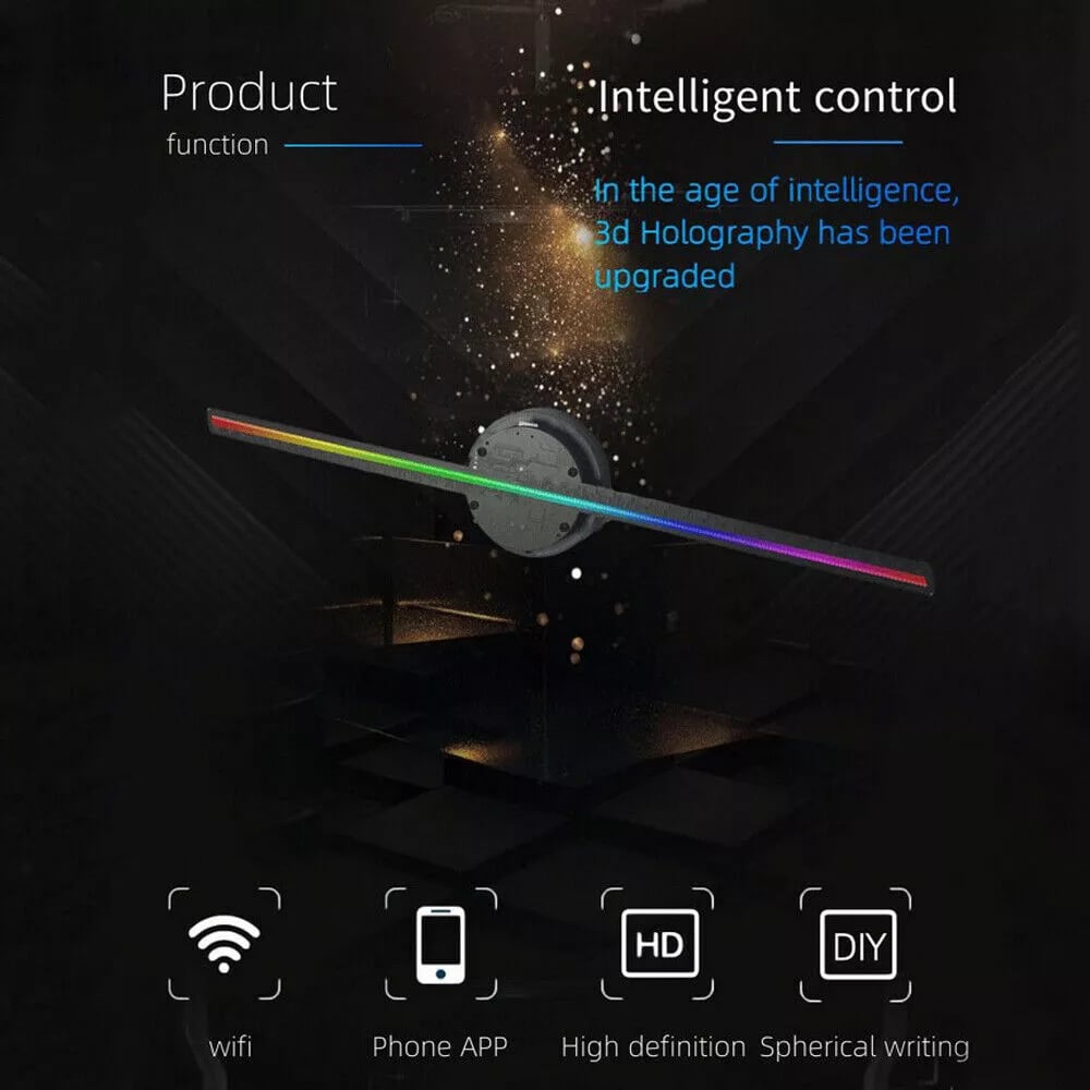 Lisslune | 3D Hologram LED Fan Projector