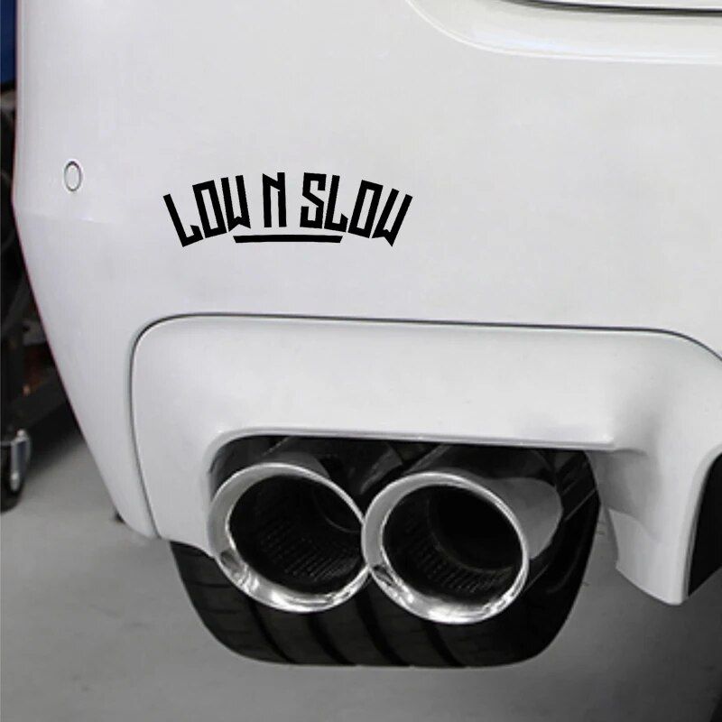 Lisslune | Vinyl Low N Slow Car Sticker - Personalized Waterproof Decal for Vehicle Decoration