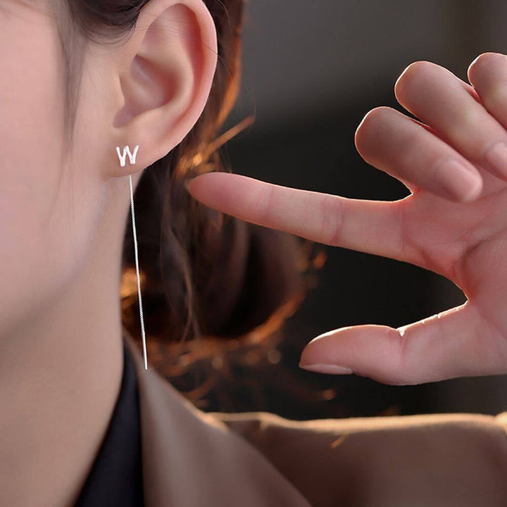 Lisslune | Shiny Alphabet Earrings