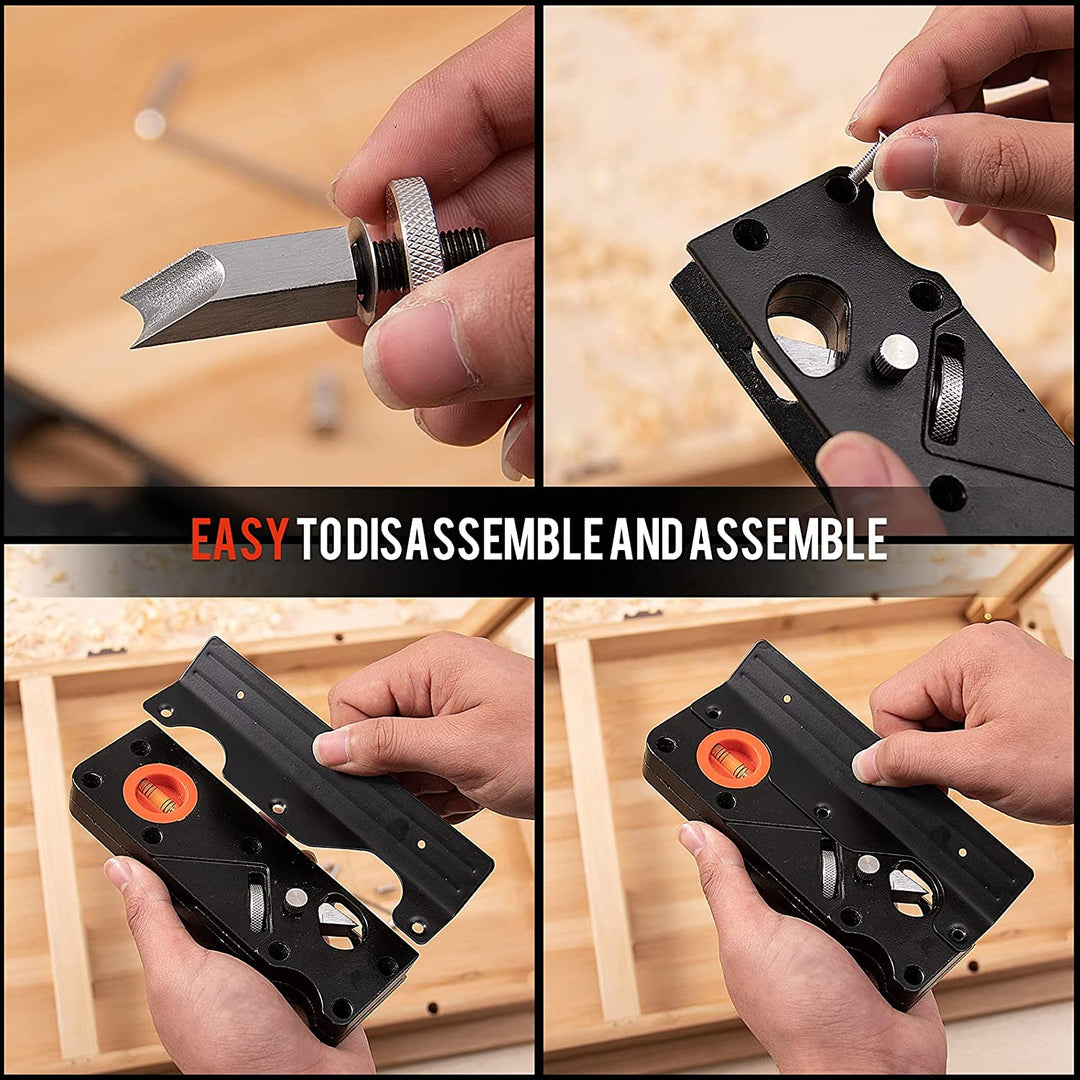 Lisslune | Chamfer Plane - Woodworking Edge Corner Flattening Tool