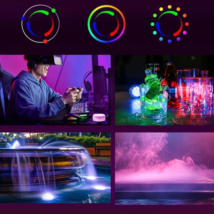 Lisslune | Double-layer waterproof self-adhesive LED pool light