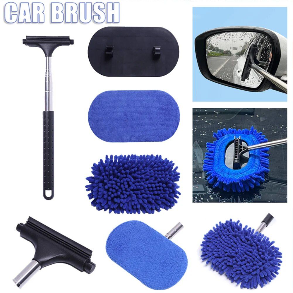 Lisslune | 3-in-1 Extendable Car Window Cleaning Set with Rotating Head