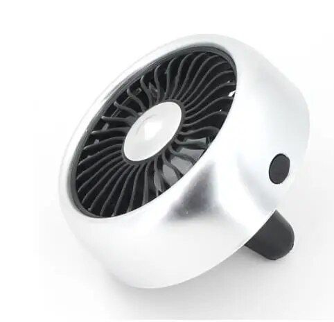 Lisslune | USB Car Fan with 3 Speeds & Colorful LED Light
