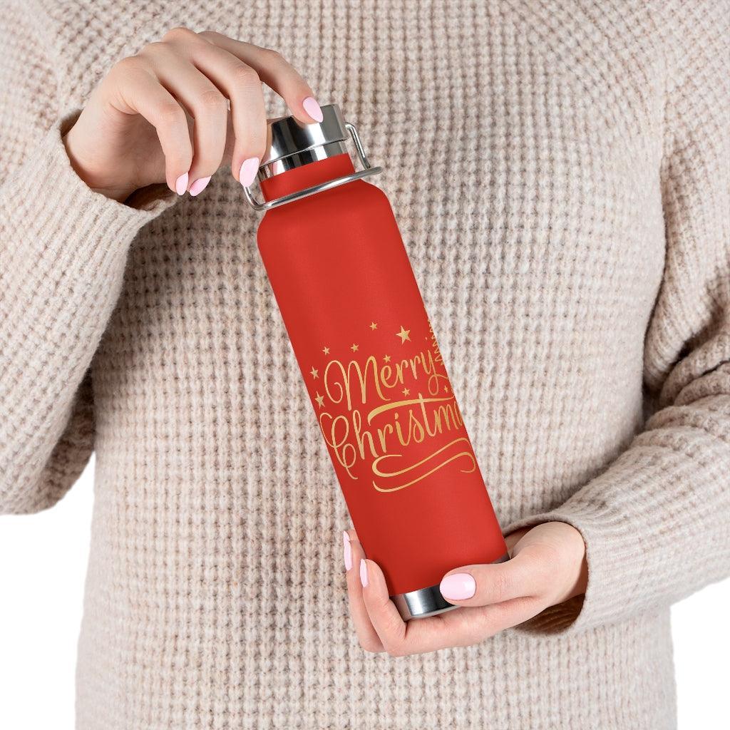 Lisslune | Vacation Joy Vacuum Insulated Stainless Steel Water Bottle - 22 Oz with Wide Neck