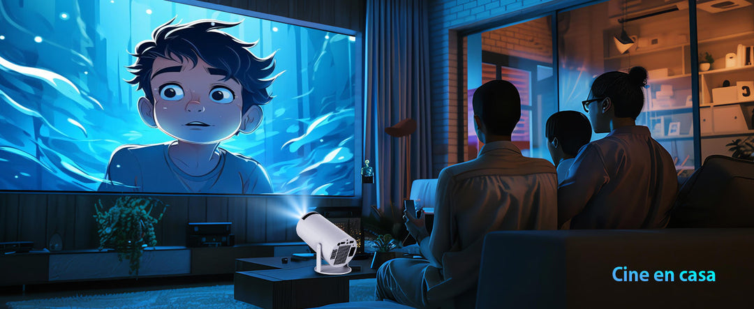 Lisslune | VisionCast 130X – Portable Mini Projector with Android 12 and 130 Inch Projection