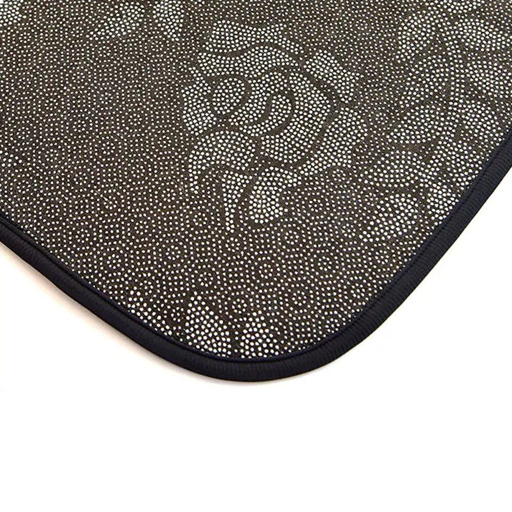 Lisslune | 4-piece comic pattern car mats - Universal fit for cars, SUVs, and 7-seater vans