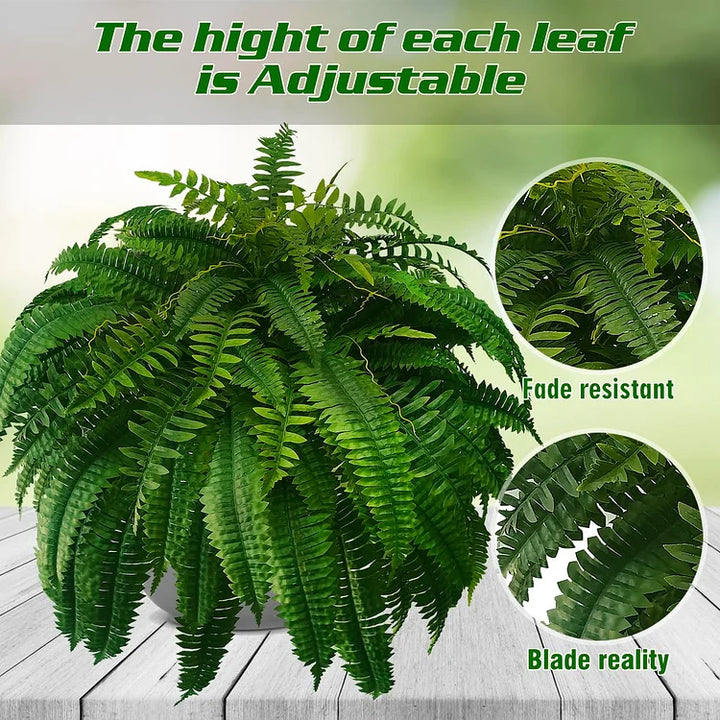 Lisslune | UV-resistant, lifelike artificial Boston fern
