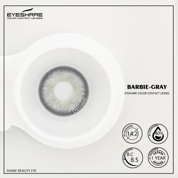 Rynx Barbie Gray 14.2mm 1 Pair | 1 Year