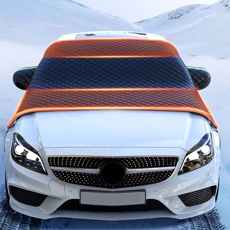 Lisslune | All-Season Car Window Protection Cover - Oxford Fabric Snow, Ice, and Sun Shield