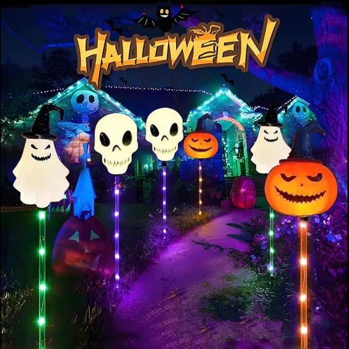 Lisslune | 6 in 1 Halloween Solar Garden Lights
