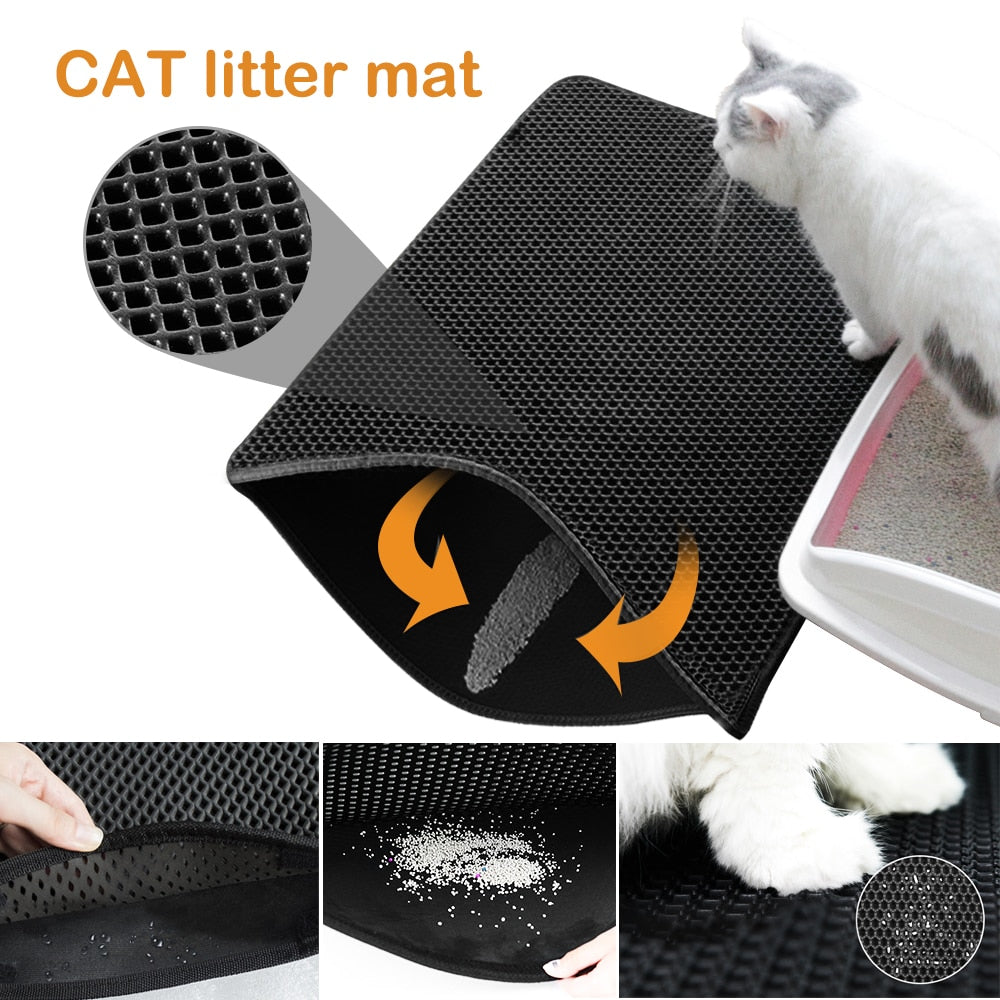 Lisslune | Waterproof and non-slip cat litter mat