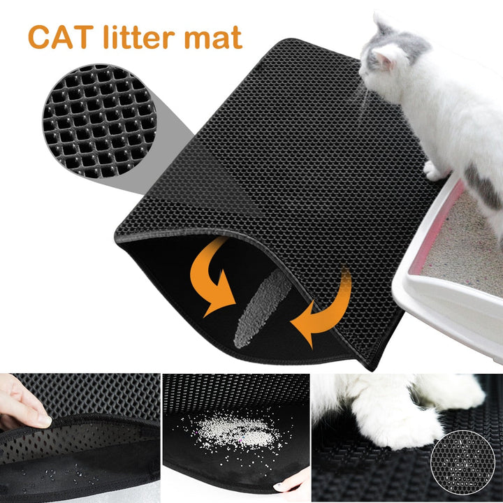Lisslune | Waterproof and non-slip cat litter mat
