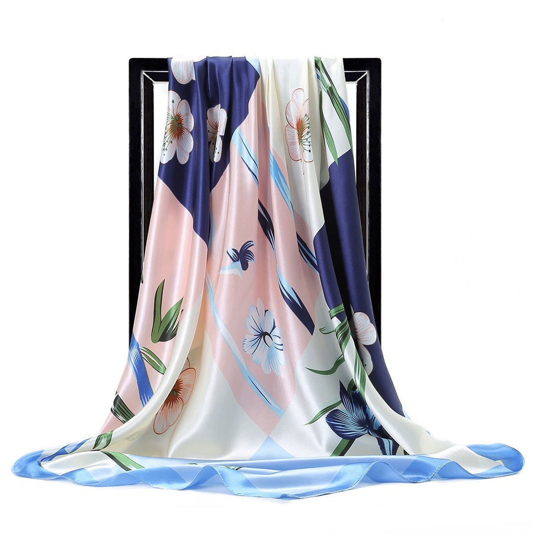 Lisslune | Large square scarf Simulation silk scarf All-match scarf Scarf