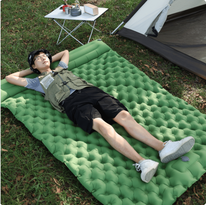 Lisslune | GreenCloud Air Sleeping Pad: Ultimate Comfort for Every Adventure