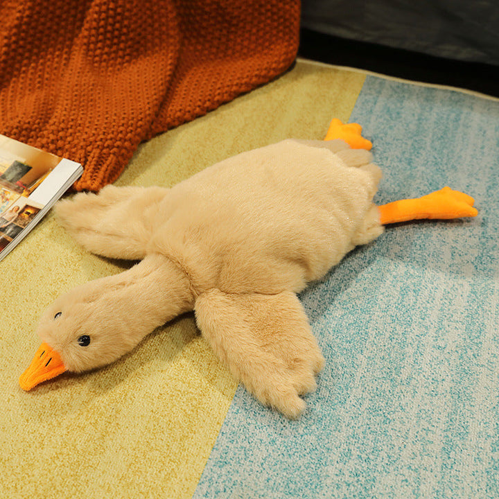 Lisslune | Large White Goose Puppet Pillow Sleeping Plush Toy