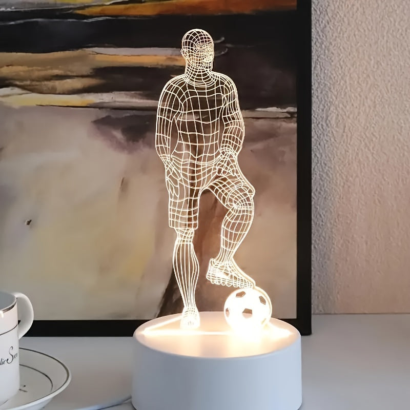 Lisslune | Soccer Player 3D Lamp – For a sporty atmosphere