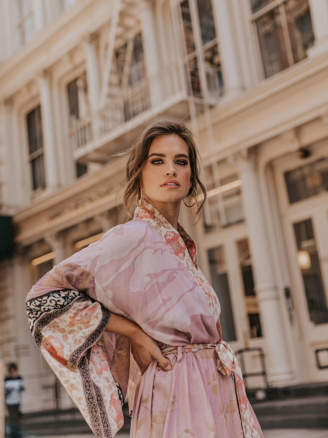 Lisslune | Bedruckter, Vom Kimono Inspirierter, Stylischer Strandüberwurf