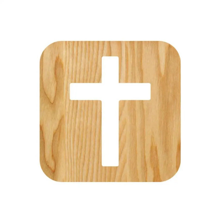 Lisslune | IlluminatedFaith – Minimalist Cross Night Light