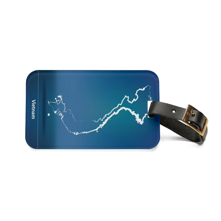 Lisslune | Stylish Acrylic Luggage Tag Set with Custom Leather Strap for Travel Enthusiasts