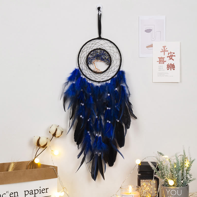 Lisslune | Frendorf Crystal Tree of Life Feather Glow Dreamcatcher
