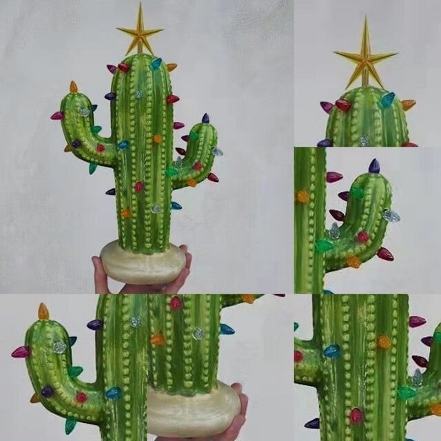 Lisslune | Vintage Christmas Luminous Cactus