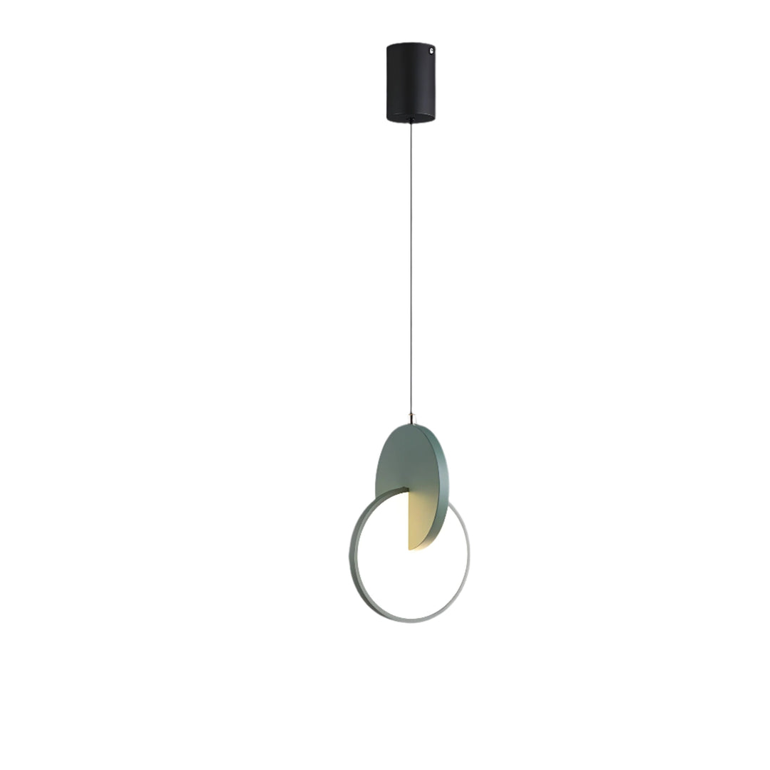 Lisslune | NordicGlow – Modern Scandinavian LED pendant lamp with round frame and warm glow