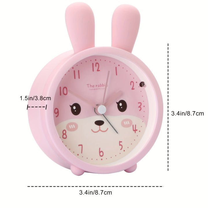 Lisslune | Children's Alarm Clock with Night Light – Quiet, Rabbit Pattern & Compact Design