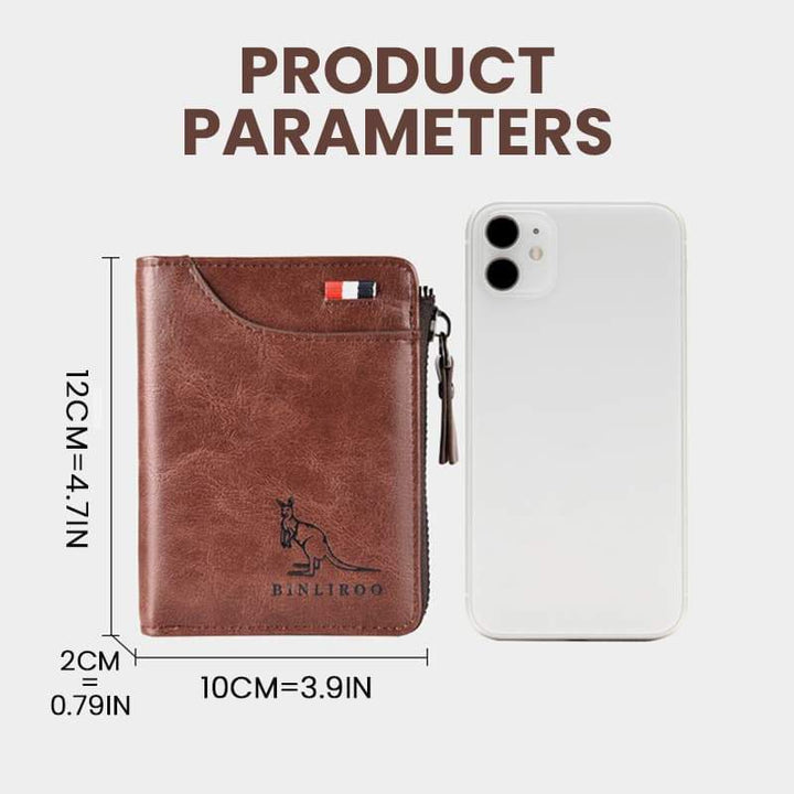 Lisslune | Men's Essentials-Multi-functional RFID Blocking Waterproof Durable PU Leather Wallet