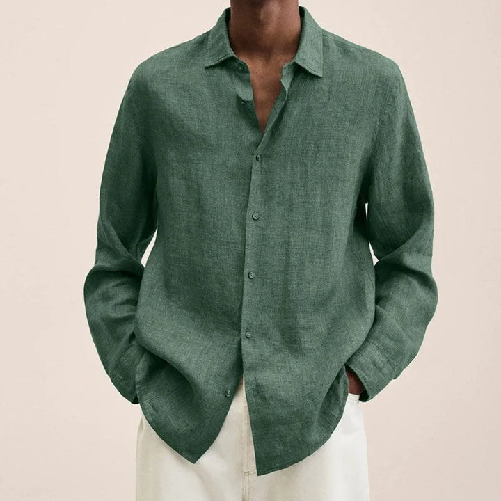 Lisslune | Linen Long Sleeve Shirt for Men