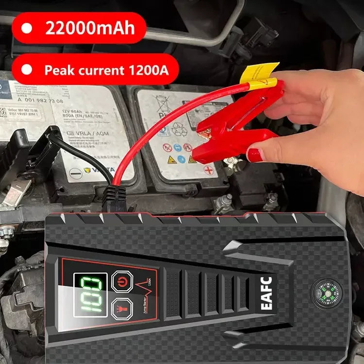 Lisslune | 22000mAh 1200A Wireless Charger Car Jump Starter