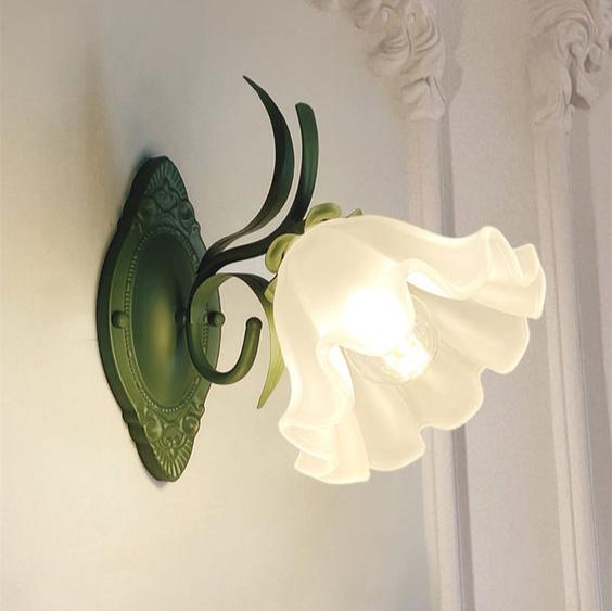 Lisslune | LED Lily of the Valley Flower Wall Lamp - Decorative Floral Light Fixture for Living Room & Bedroom Decor