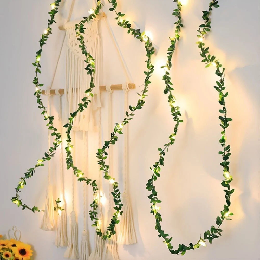 Lisslune | LED string lights with ivy vines – Decorative string lights for indoor and outdoor use