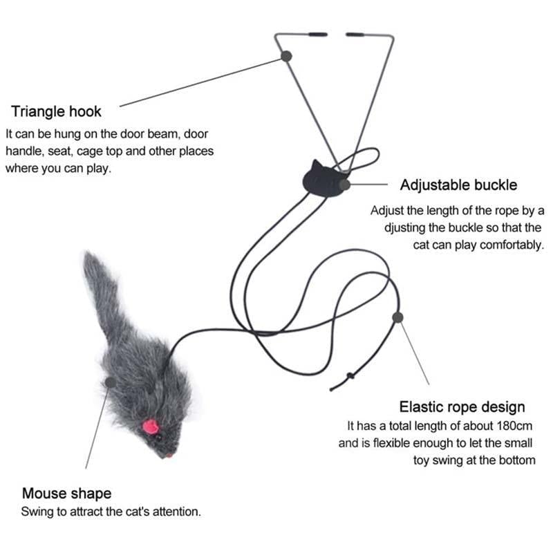 Lisslune | Hanging Door Bouncing Mouse Cat Toy