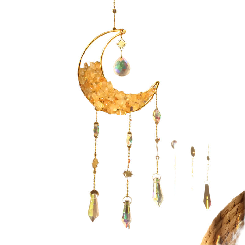 Lisslune | LunaPrism Dreamcatcher – Enchanting Moonlight Decoration for Peaceful Spaces