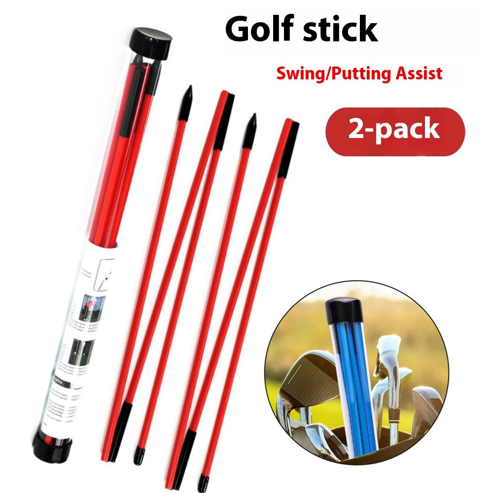 Lisslune | Factory Direct Sale Three-fold Directional Stick 2 Pack Golf Pointers Swing Practice Aid