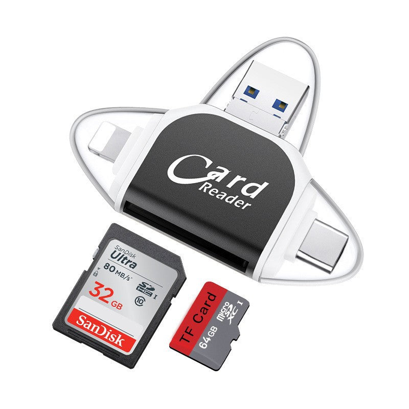Lisslune | Multi-Port 4 in1 Universal SD TF Card Reader
