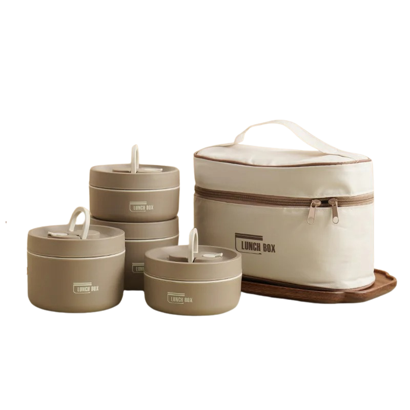 Lisslune | Durable Stainless Steel Lunch Box Set | Leak-Proof, Insulated & Perfect for Professionals, Students, and Family Outings