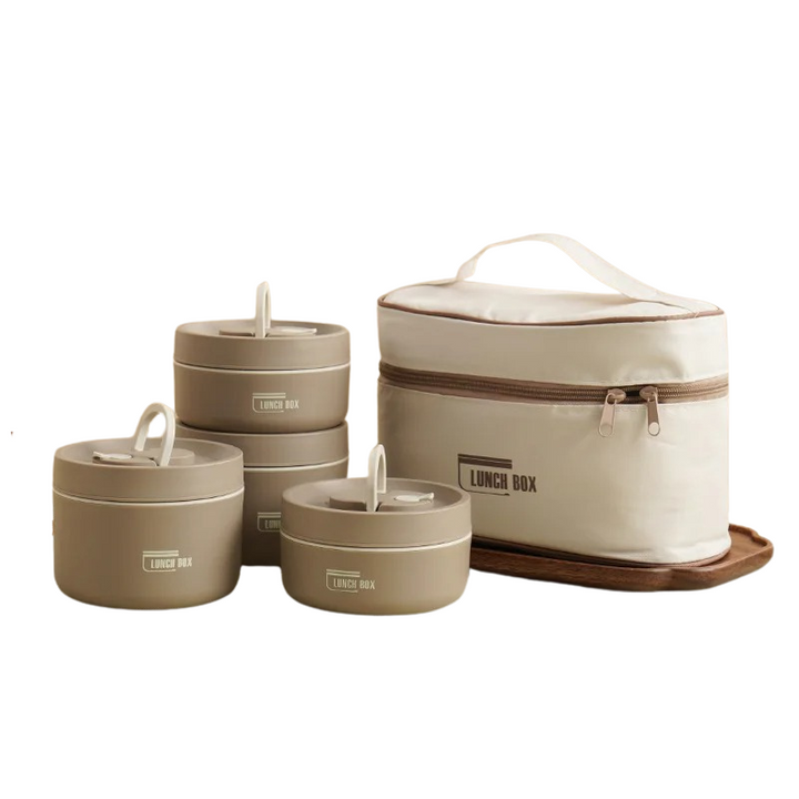 Lisslune | Durable Stainless Steel Lunch Box Set | Leak-Proof, Insulated & Perfect for Professionals, Students, and Family Outings