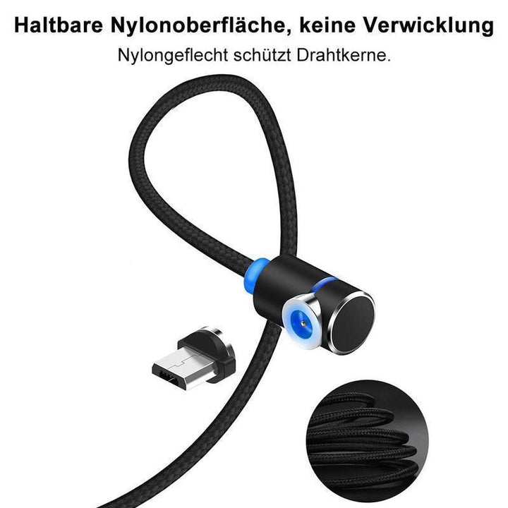 Lisslune | Bequee 3 in 1 magnetic charging cable for Lightning, Micro and Type C, 2m