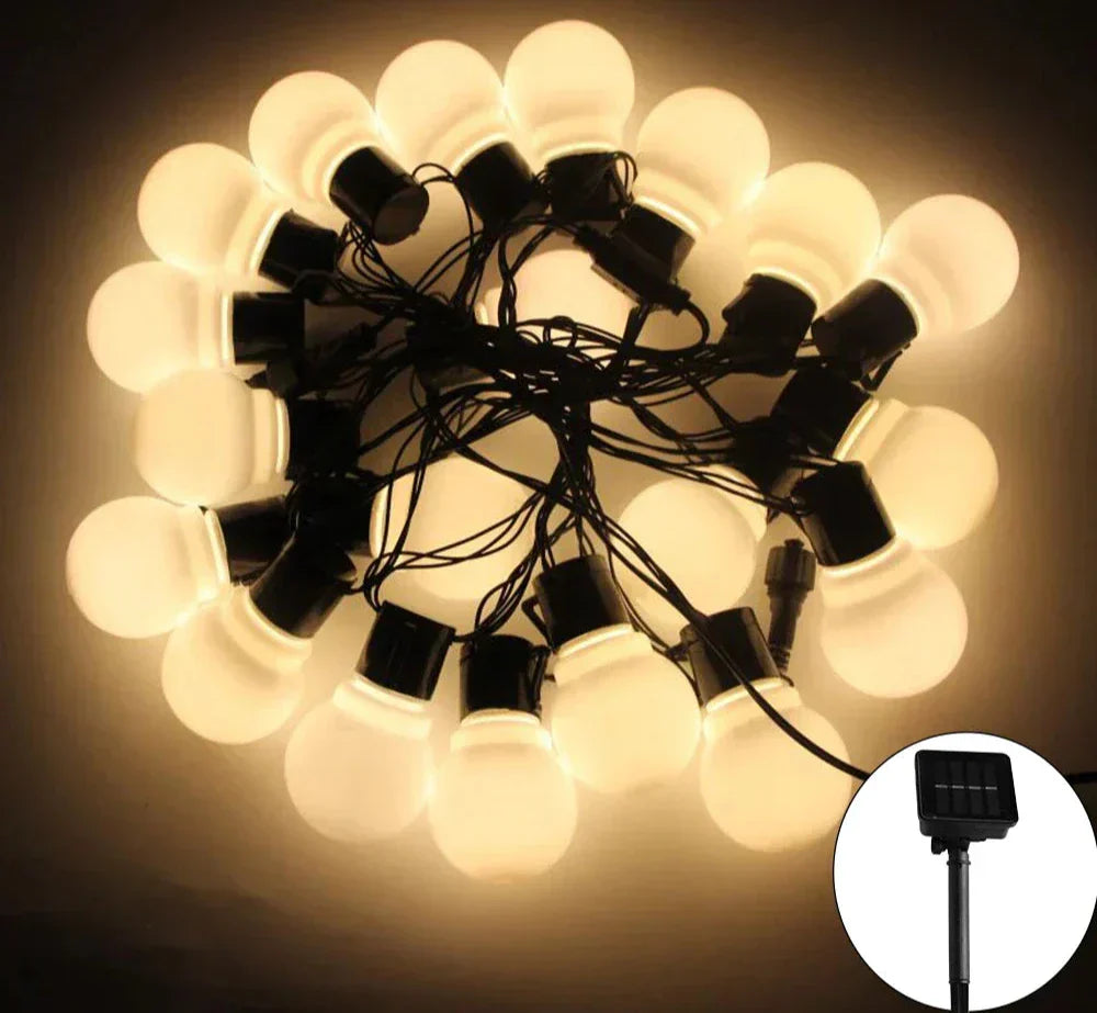 Lisslune | LED Solar String Lights for Outdoor – Eco-Friendly Garden and Terrace Lighting