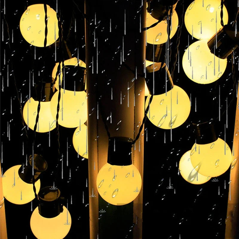 Lisslune | LED Solar String Lights for Outdoor – Eco-Friendly Garden and Terrace Lighting